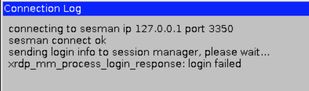Win10 远程连接Ubuntu错误(xrdp_mm_process_login_response:login failed)